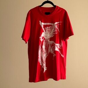 Givenchy Gothic t-shirt Logo Print Oversized Tee Size S